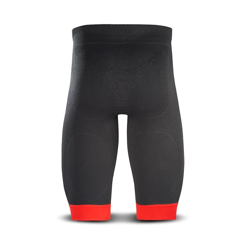 black and red cycling shorts